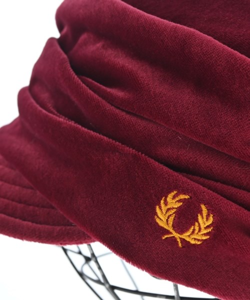 FRED PERRY（フレッドペリー）キャスケット 赤 サイズ:57 レディース/2200669320138