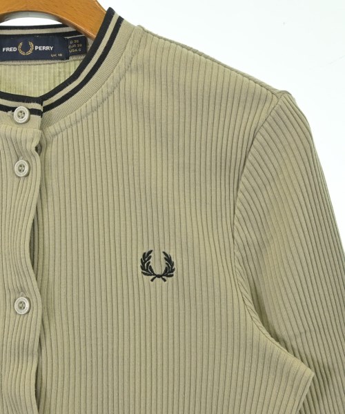 FRED PERRY（フレッドペリー）カーディガン カーキ サイズ:10(M位) レディース/2200671835033