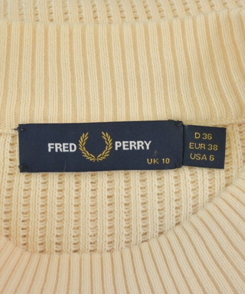 FRED PERRY（フレッドペリー）ニット・セーター ベージュ サイズ:38(M位) レディース/2200680103055