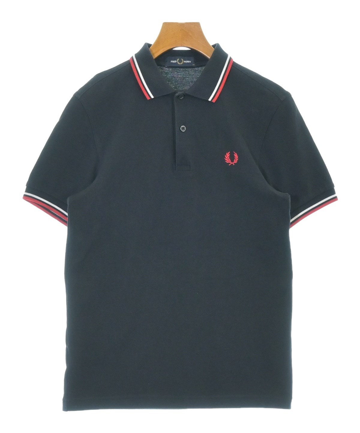 FRED PERRY（フレッドペリー）ポロシャツ 紺 サイズ:XS レディース
