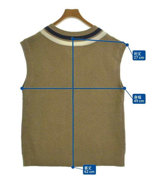 FRED PERRY（フレッドペリー）ベスト ベージュ サイズ:38(M位) レディース/2200688122287