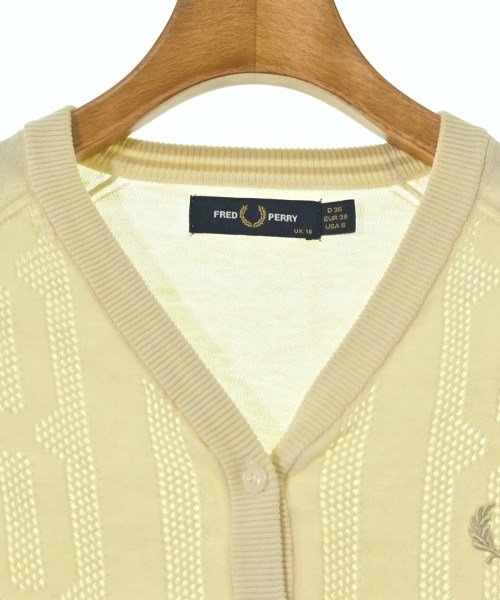 FRED PERRY（フレッドペリー）カーディガン ベージュ サイズ:36(S位) レディース/2200697697264