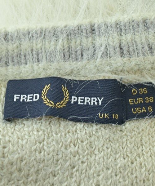 FRED PERRY（フレッドペリー）カーディガン 白 サイズ:M レディース/2200700814039