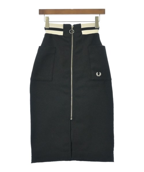 FRED PERRY(フレッドペリー)ロング・マキシ丈スカート 黒 サイズ:34(XS位)/2200658012099