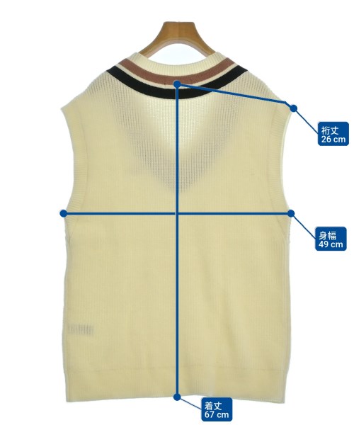FRED PERRY（フレッドペリー）ベスト 白 サイズ:38(M位) レディース/2200716738015