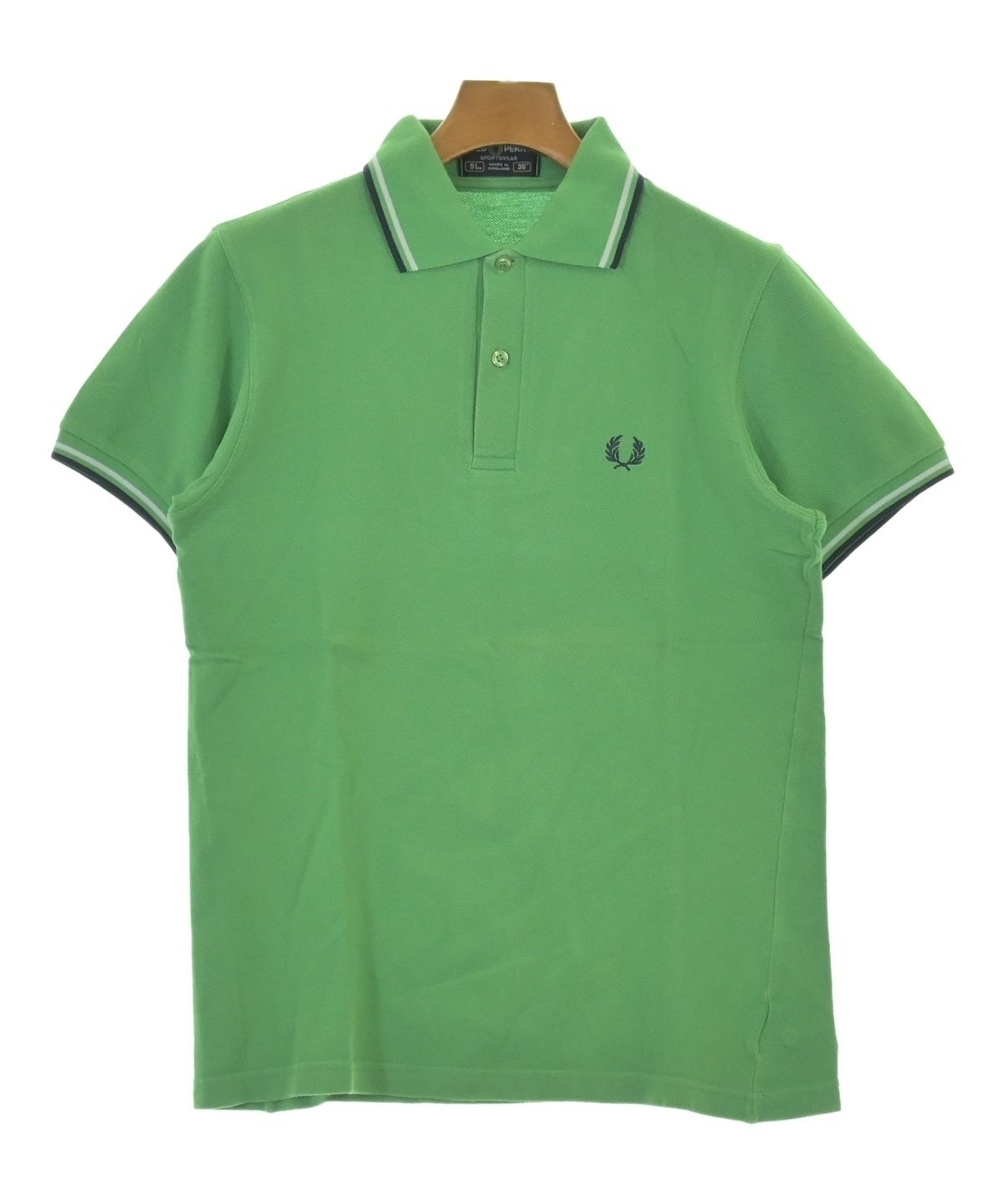 FRED PERRY（フレッドペリー）ポロシャツ 緑 サイズ:36(S位) メンズ