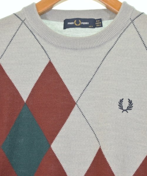 FRED PERRY（フレッドペリー）ニット・セーター グレー サイズ:36(S位) レディース/2200671036034