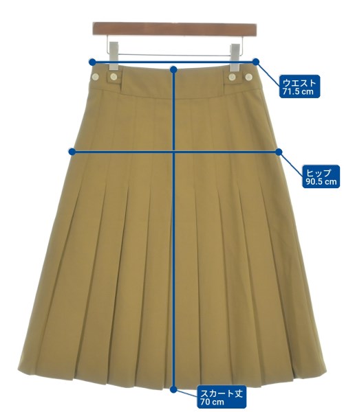 FRED PERRY（フレッドペリー）ひざ丈スカート ベージュ サイズ:38(M位) レディース/2200726651038