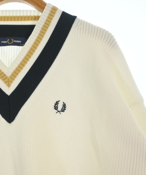 FRED PERRY（フレッドペリー）ニット・セーター 白 サイズ:38(M位) レディース/2200685372036