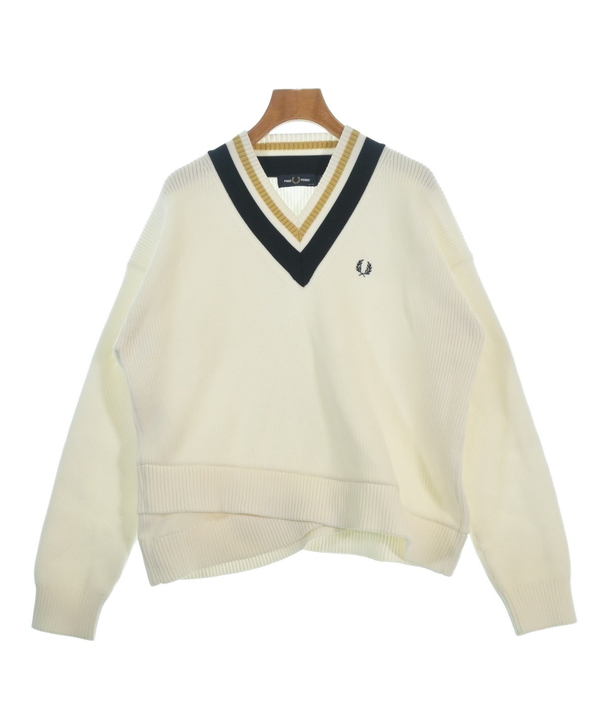 FRED PERRY（フレッドペリー）ニット・セーター 白 サイズ:38(M位 