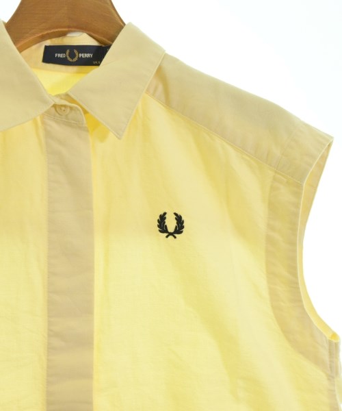 FRED PERRY（フレッドペリー）カジュアルシャツ 黄 サイズ:36(S位) レディース/2200687069033