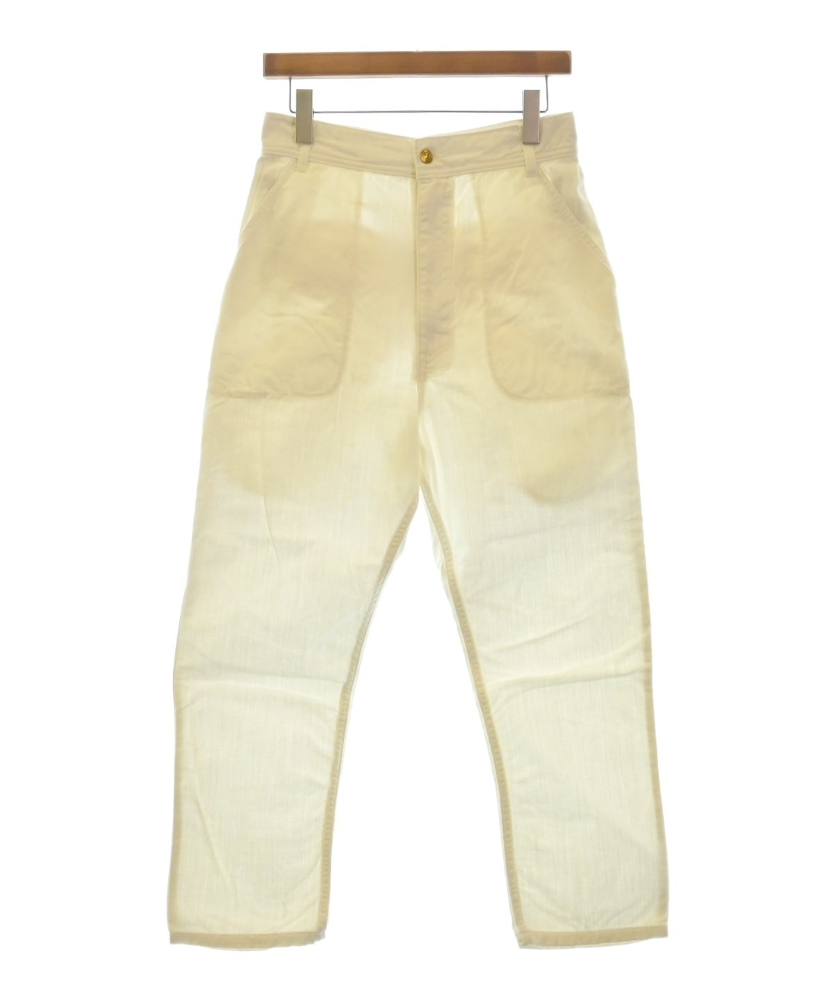 mercibeaucoup,（メルシーボークー）デニムパンツ 白 サイズ:0(XS位