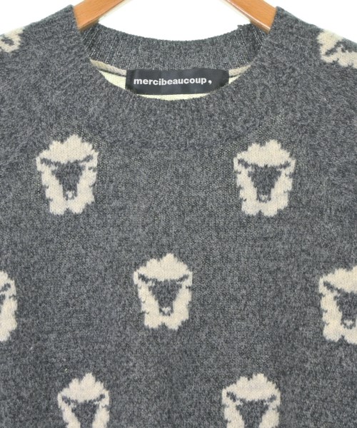 mercibeaucoup,（メルシーボークー）ニット・セーター グレー サイズ:1(S位) レディース/2200618654062