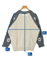 mercibeaucoup,（メルシーボークー）ニット・セーター グレー サイズ:1(S位) レディース/2200618654062