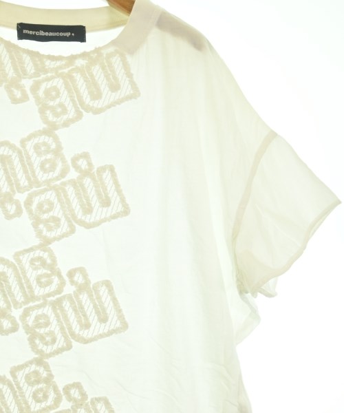 mercibeaucoup,（メルシーボークー）Tシャツ・カットソー 白 サイズ:1(S位) レディース/2200632249060