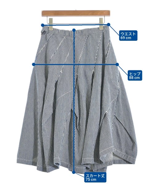 mercibeaucoup,（メルシーボークー）ロング・マキシ丈スカート 青 サイズ:L レディース/2200619104139