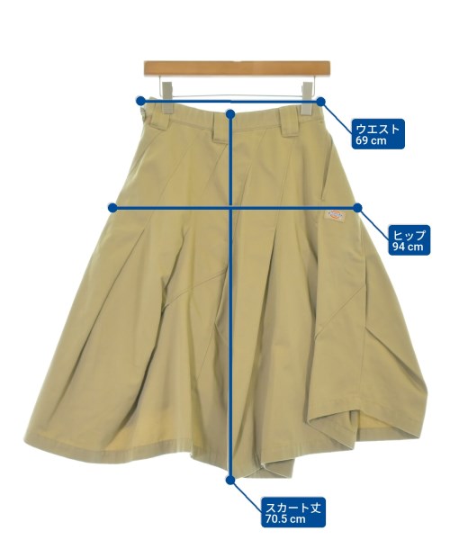 mercibeaucoup,（メルシーボークー）ひざ丈スカート ベージュ サイズ:0(XS位) レディース/2200675432030