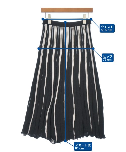 mercibeaucoup,（メルシーボークー）ロング・マキシ丈スカート 黒 サイズ:1(S位) レディース/2200675819121