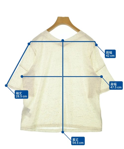 mercibeaucoup,（メルシーボークー）Tシャツ・カットソー 白 サイズ:1(S位) レディース/2200681156166