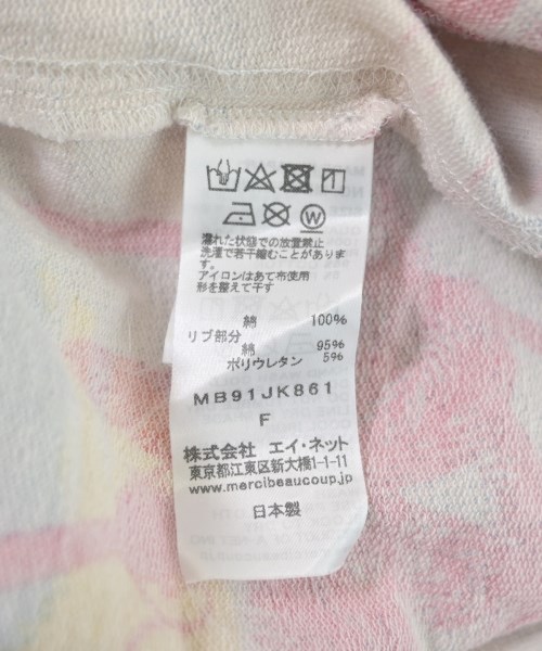 mercibeaucoup,（メルシーボークー）Tシャツ・カットソー 白 サイズ:F レディース/2200647209127