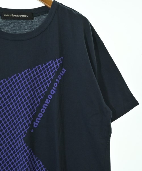 mercibeaucoup,（メルシーボークー）Tシャツ・カットソー 紺 サイズ:1(S位) レディース/2200718574062