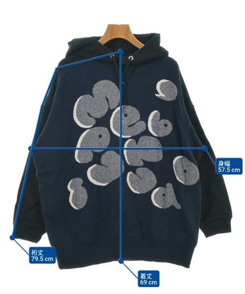 mercibeaucoup,（メルシーボークー）パーカー 紺 サイズ:F レディース/2200648960041