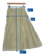 mercibeaucoup,（メルシーボークー）ロング・マキシ丈スカート カーキ サイズ:1(S位) レディース/2200648960089