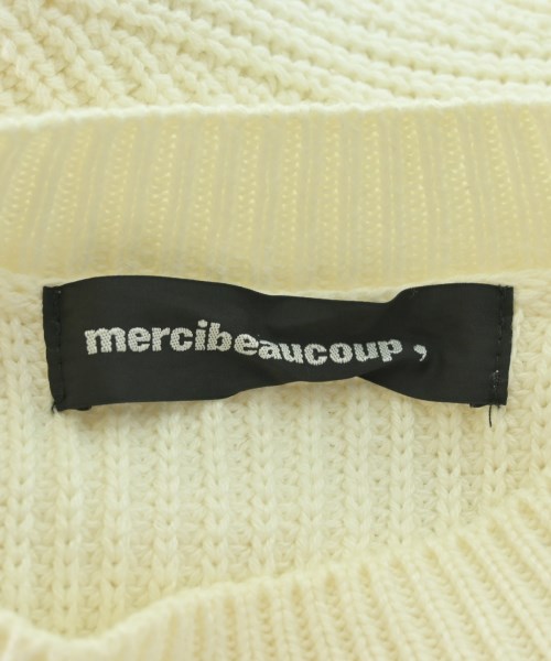 mercibeaucoup,（メルシーボークー）ニット・セーター 白 サイズ:1(S位) レディース/2200706185355