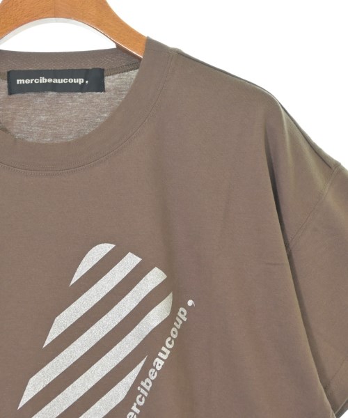 mercibeaucoup,（メルシーボークー）Tシャツ・カットソー 茶 サイズ:1(S位) レディース/2200706185485