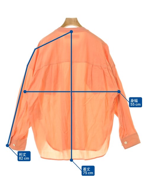 mercibeaucoup,（メルシーボークー）カジュアルシャツ オレンジ サイズ:F レディース/2200669160048