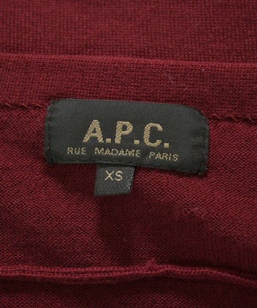 A.P.C.（アーペーセー）カーディガン 赤 サイズ:XS レディース/2200635433138