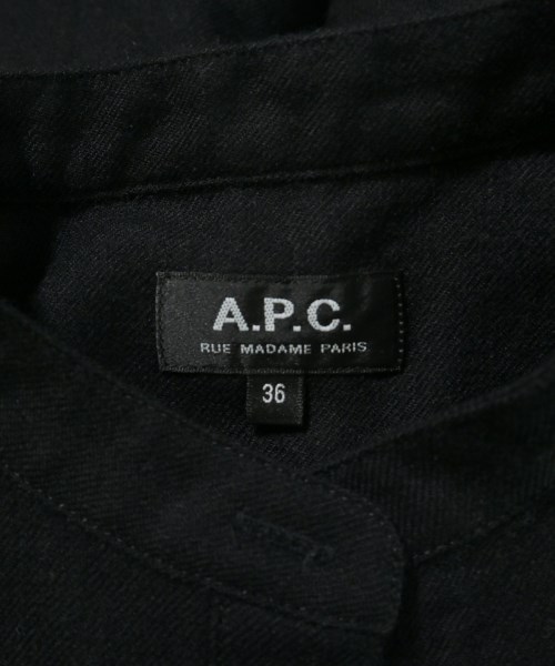A.P.C.（アーペーセー）カジュアルシャツ 黒 サイズ:36(S位) レディース/2200617444084