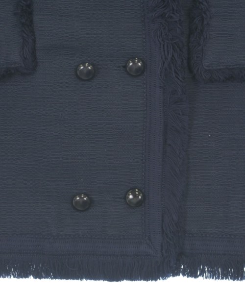 A.P.C.（アーペーセー）ノーカラージャケット 青 サイズ:34(XS位) レディース/2200619496029