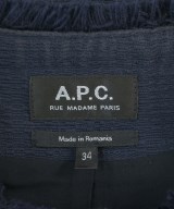 A.P.C.（アーペーセー）ノーカラージャケット 青 サイズ:34(XS位) レディース/2200619496029