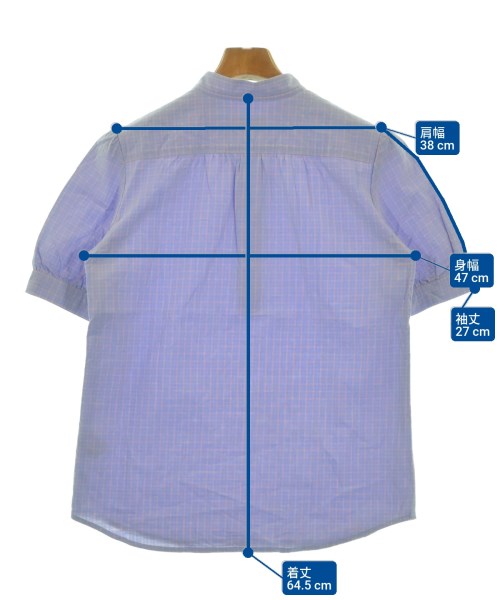 A.P.C.（アーペーセー）カジュアルシャツ 青 サイズ:36(S位) レディース/2200622488035