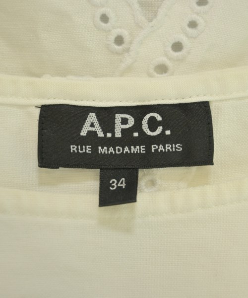 A.P.C.（アーペーセー）ブラウス 白 サイズ:34(XS位) レディース/2200636782198