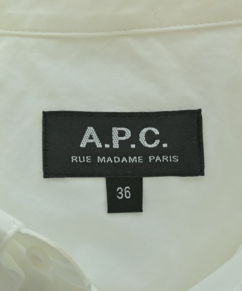 A.P.C.（アーペーセー）カジュアルシャツ 白 サイズ:36(S位) レディース/2200637696104