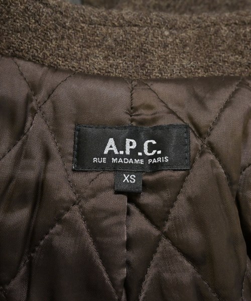 A.P.C.（アーペーセー）ピーコート 茶 サイズ:XS レディース/2200626035020