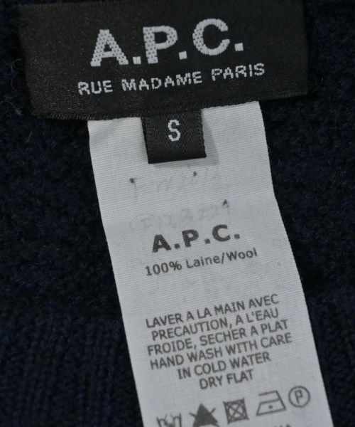 A.P.C.（アーペーセー）ニット・セーター 紺 サイズ:S レディース/2200626035037
