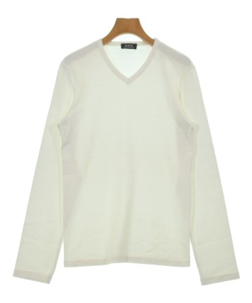 新品　A.P.C. 半袖カットソー　花柄　 L　イタリアRATTI社生地使用 A.P.C.（アーペーセー）Tシャツ・カットソー 白 サイズ:F