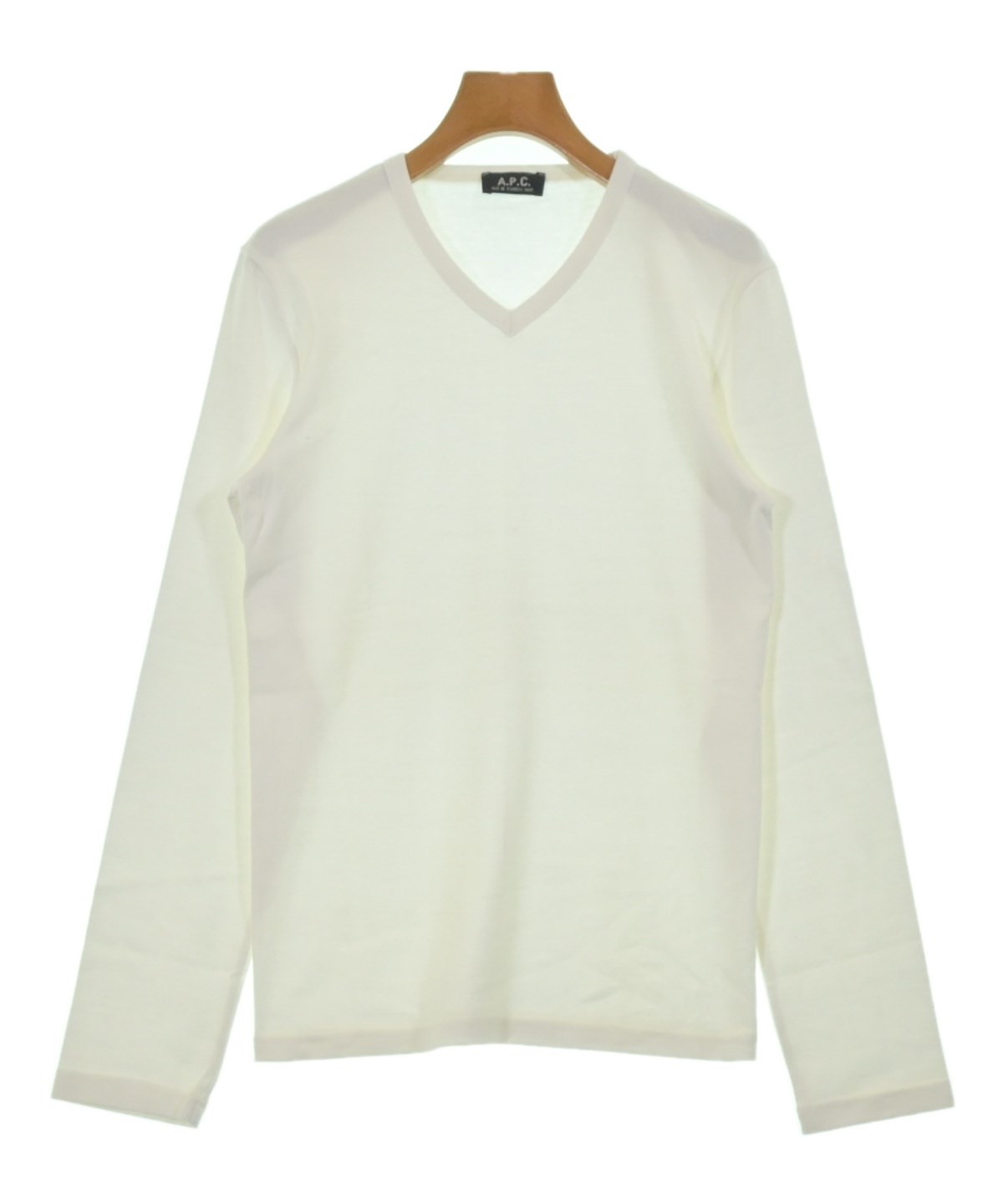 A.P.C. アーペーセー Tシャツ・カットソー 白 S 0400725F0042 A.P.C.（アーペーセー）Tシャツ・カットソー 白 サイズ:F