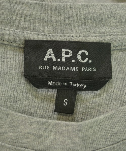 A.P.C.（アーペーセー）Tシャツ・カットソー グレー サイズ:S レディース/2200627391040