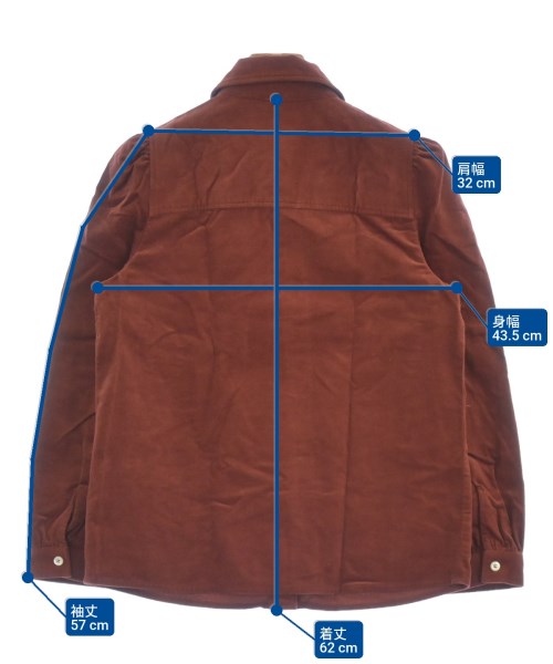 A.P.C.（アーペーセー）カジュアルシャツ 赤 サイズ:36(S位) レディース/2200629302044