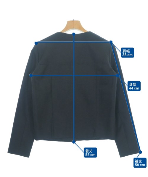 A.P.C.（アーペーセー）ノーカラージャケット 黒 サイズ:XS レディース/2200616088036