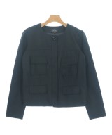 A.P.C.（アーペーセー）ノーカラージャケット 黒 サイズ:XS レディース/2200616088036