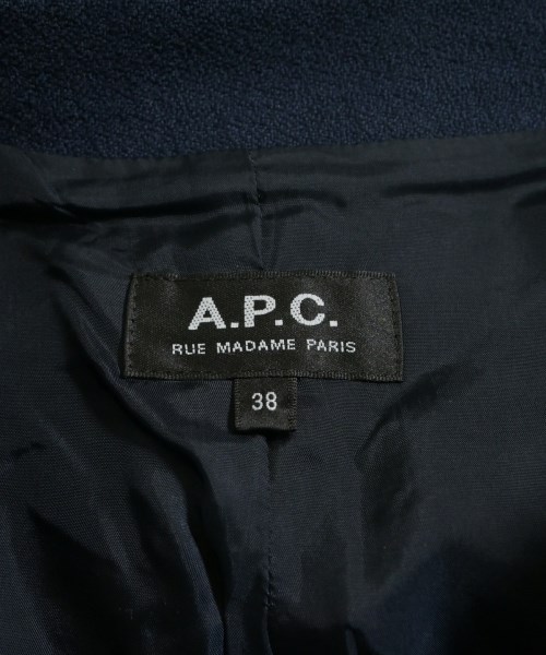 A.P.C.（アーペーセー）ステンカラーコート 紺 サイズ:38(M位) レディース/2200627462023