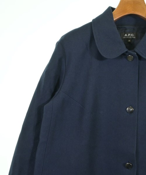 A.P.C.（アーペーセー）ステンカラーコート 紺 サイズ:38(M位) レディース/2200627462023