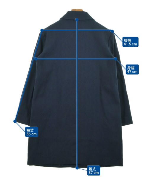 A.P.C.（アーペーセー）ステンカラーコート 紺 サイズ:38(M位) レディース/2200627462023
