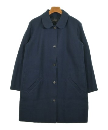 A.P.C.（アーペーセー）ステンカラーコート 紺 サイズ:38(M位