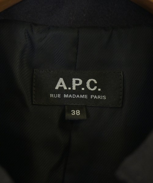 A.P.C.（アーペーセー）ステンカラーコート 紺 サイズ:38(M位) レディース/2200634030017